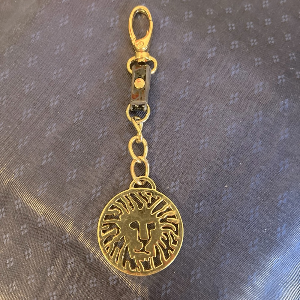 Anne Klein Lion Bag Purse Keychain Charm